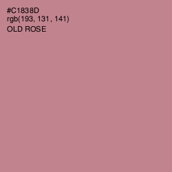 #C1838D - Old Rose Color Image